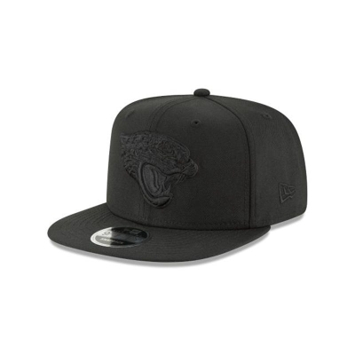 Jacksonville Jaguars Gorra | New Era NFL Black On Black High Crown 9fifty Snapback Cap Mexico - Negros